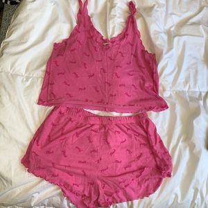 vs pink pj set